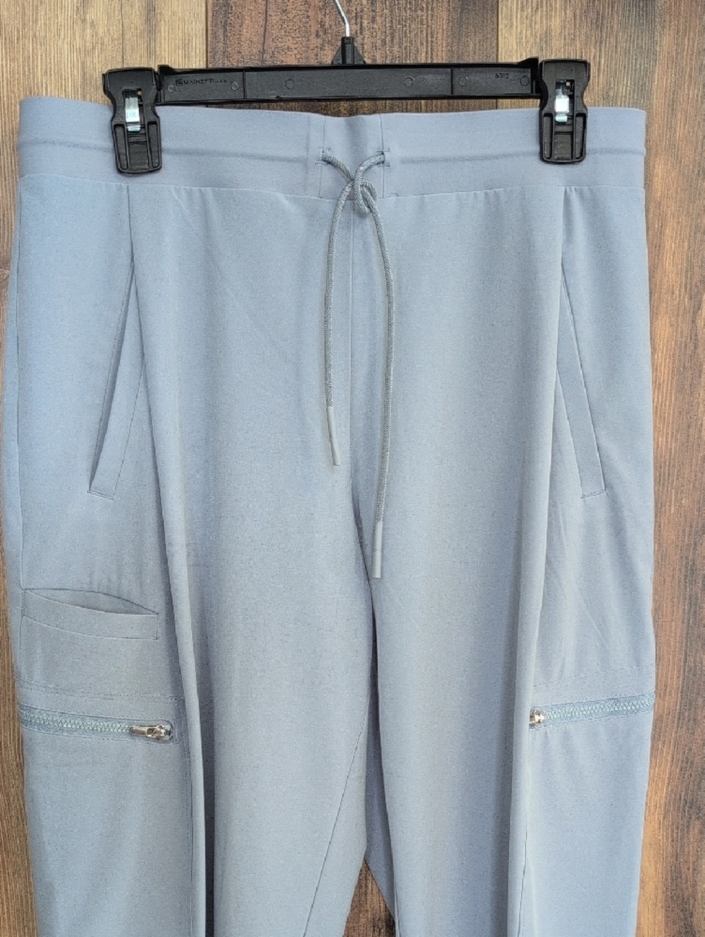 Athleta Blue Gray Drawstring Performance Joggers with Side Pockets 10       R291 - Picture 2 of 10